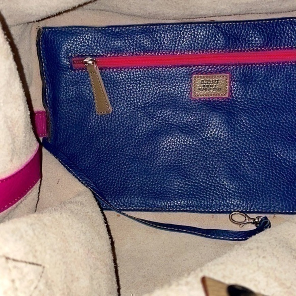 Sirni Pelletteria Roma Italy purse crossbody genuine leather large shopping bag - Picture 12 of 14